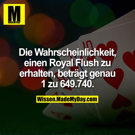 royal flush wahrscheinlichkeit|Iba pa.